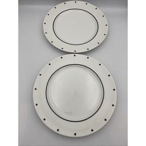 2 Sasaki Metropolis‎ Black Squares on White David Ehrenreich 1986 10 3/4" Dinner